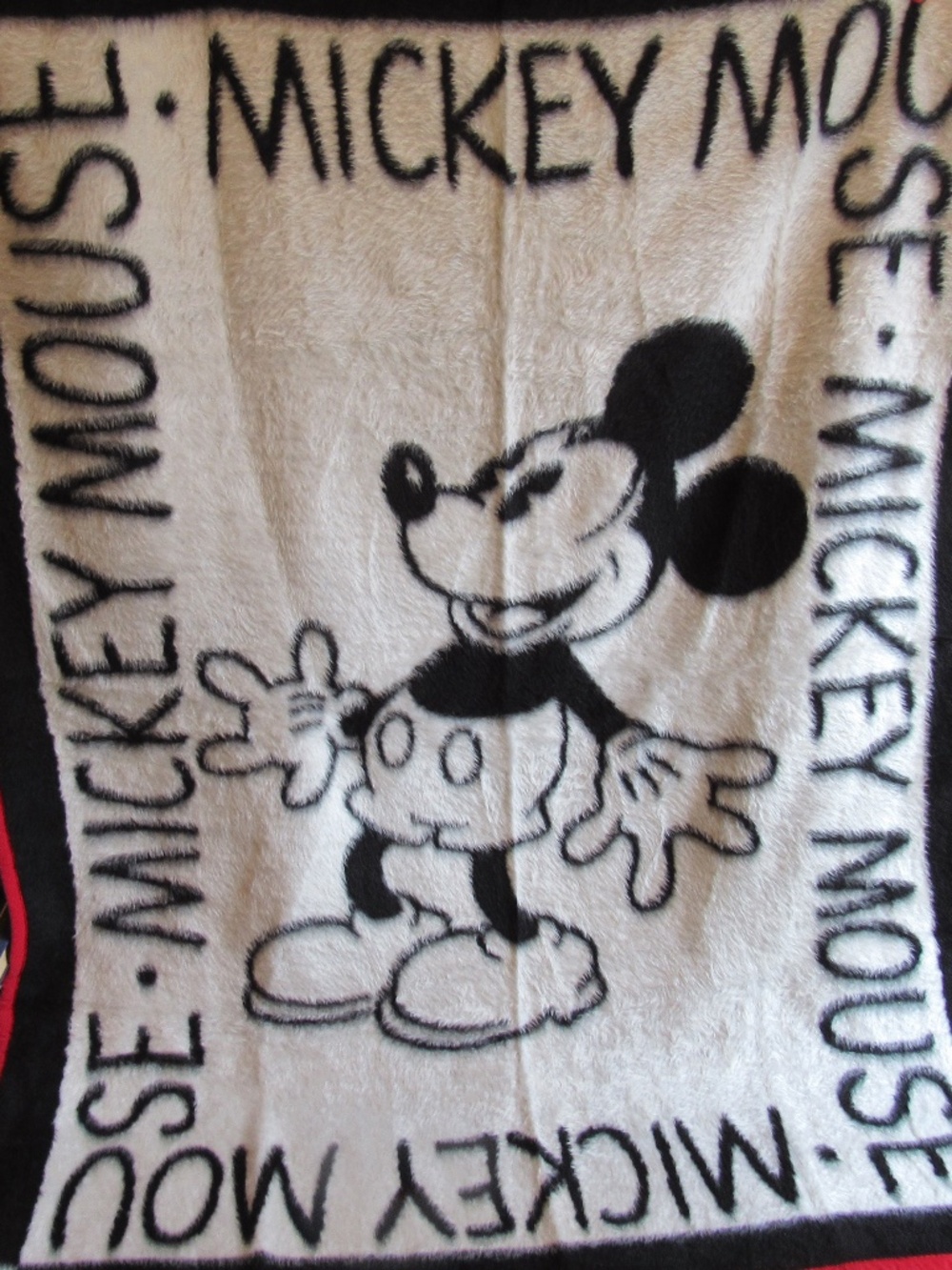 Vintage Biederlack Throw Disney/Mickey Mouse Reversible